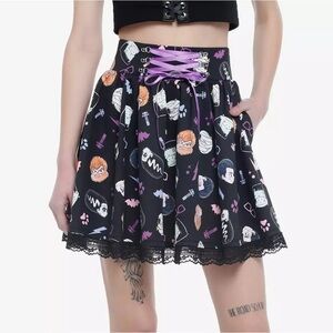 Universal Monsters Chibi Lace-Up Skirt Hot Topic‎ Halloween Horror